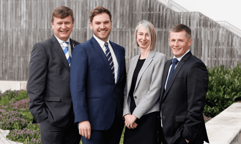 Neil South with Ada, Yvonne and Doug from C&B